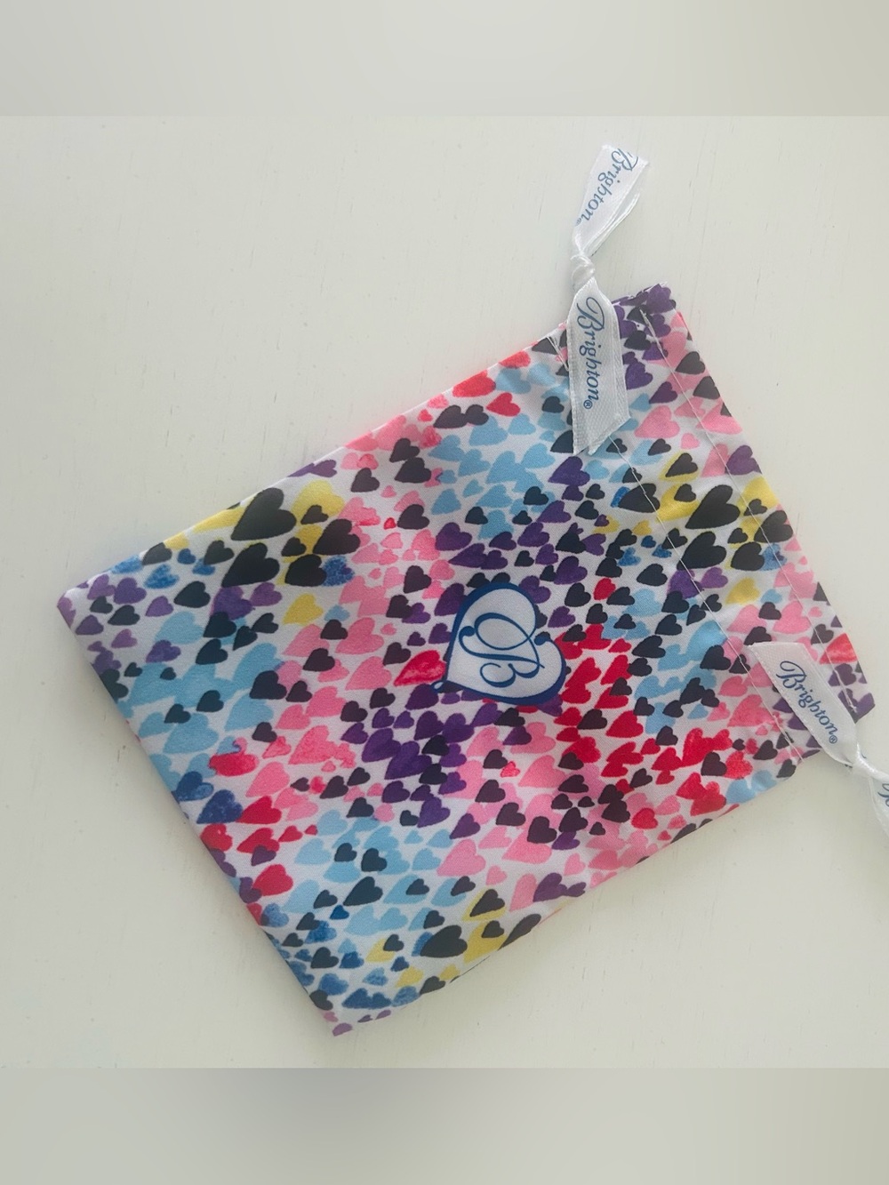 Brighton Multicolor Heart Print Drawstring Pouch - Picture 2 of 6